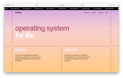 Anytype — operating system for life