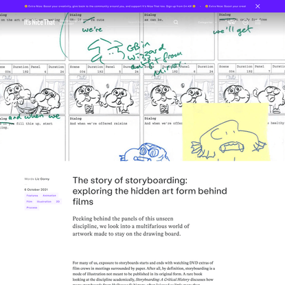 The story of storyboarding: exploring the hidden art form behind films
