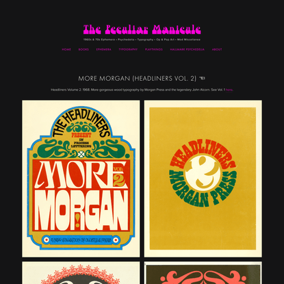 More Morgan! — The Peculiar Manicule