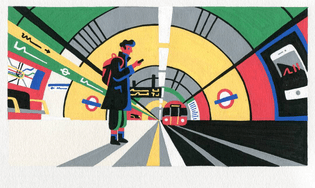 #inktober Day 10 - Mind the gap 😄 . . . . . . #metro #underground #london #thedesigntip #subway #color #train #tube #artist #illustrator #characterdesign #picame #ballpitmag #illustrationartists #illustration #art #artistsofinstagram #instadaily #instagood #inktober2017 #instalove #man #train #instalike #instagram #illustree #artoftheday #tfl #londonforyou