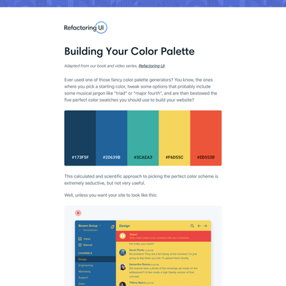 Building Your Color Palette