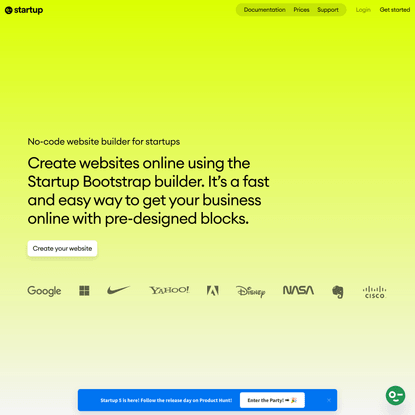 Startup - Free Bootstrap Builder for Templates &amp; Themes