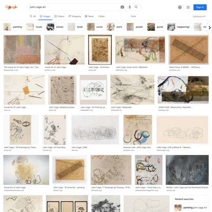 john cage art - Google Search
