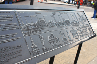 tactile and braille maps at Trafalgar Square