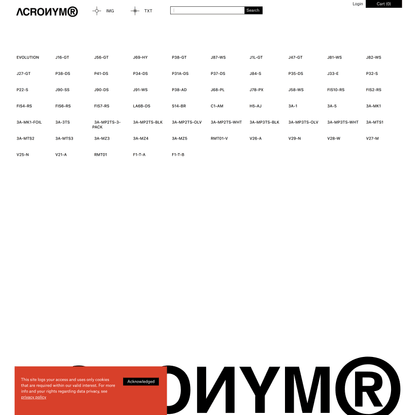 ACRONYM® GmbH. Apparel and systems design.