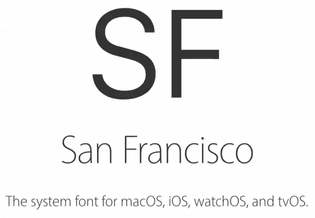 San Francisco font