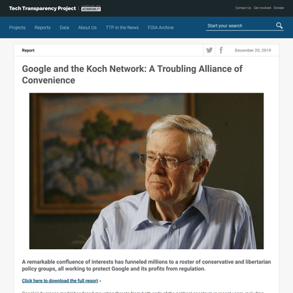 Google and the Koch Network: A Troubling Alliance of Convenience