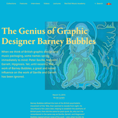 The Genius of Graphic Designer Barney Bubbles