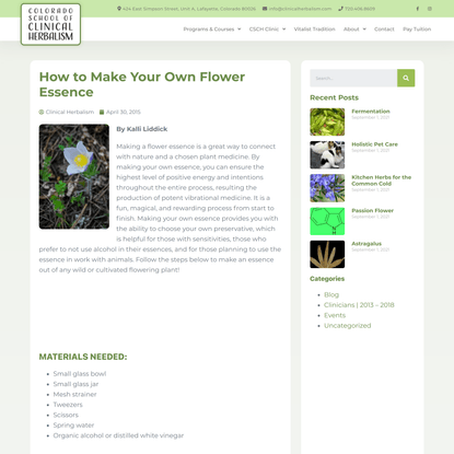 How to Make Your Own Flower Essence