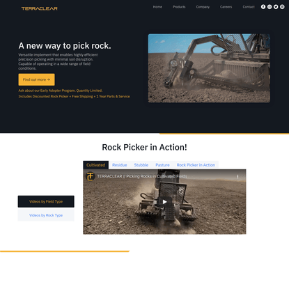 Rock Picking Implement | Rock Picker | TerraClear