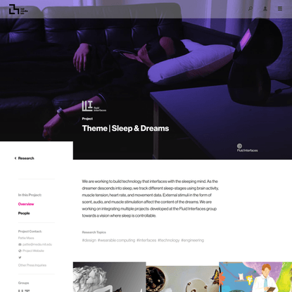 Project Overview ‹ Theme | Sleep &amp; Dreams – MIT Media Lab