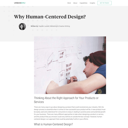 Why Human-Centered Design? - Urban Emu