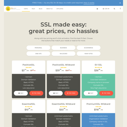 Cheap SSL Certificates at a bargain price - SSLs.com