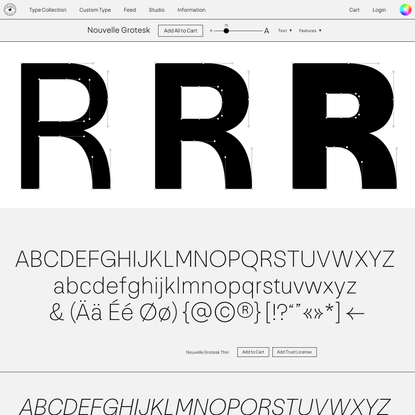 Nouvelle Grotesk - Nouvelle Noire: High quality Swiss typefaces