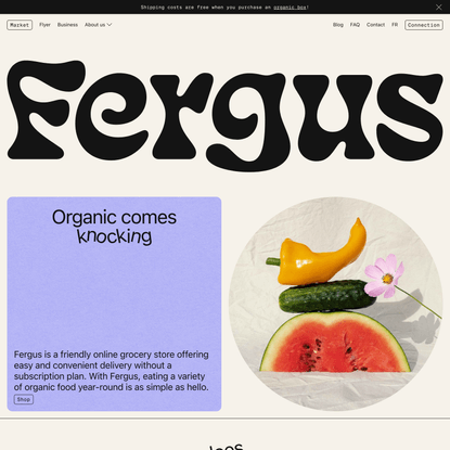 Fergus - Friendly Online Grocery store – Organic Market