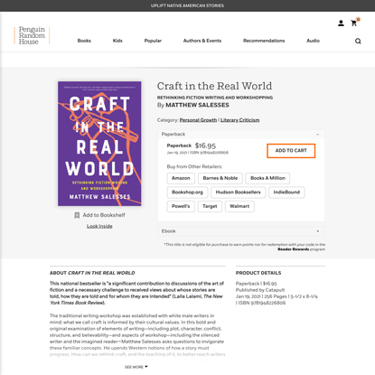 Craft in the Real World by Matthew Salesses: 9781948226806 | PenguinRandomHouse.com: Books