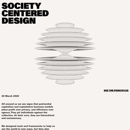 Society Centered Design