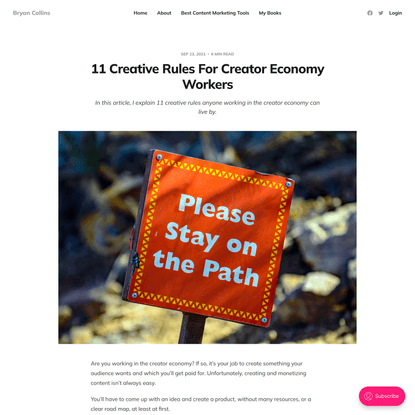 11 Creative Rules For Creator Economy Workers