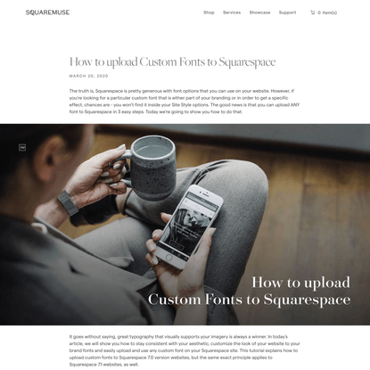 How to upload Custom Fonts to Squarespace — Squaremuse