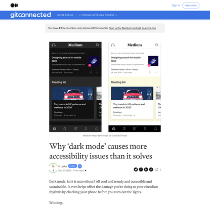 Why dark mode causes more accessibility issues than it solves