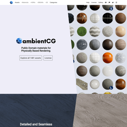 ambientCG - Free Public Domain PBR Materials