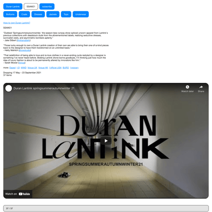 Duran Lantink - SSAW21