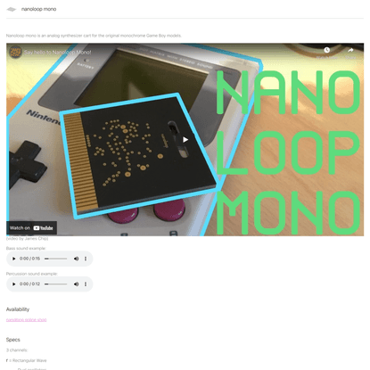 nanoloop mono