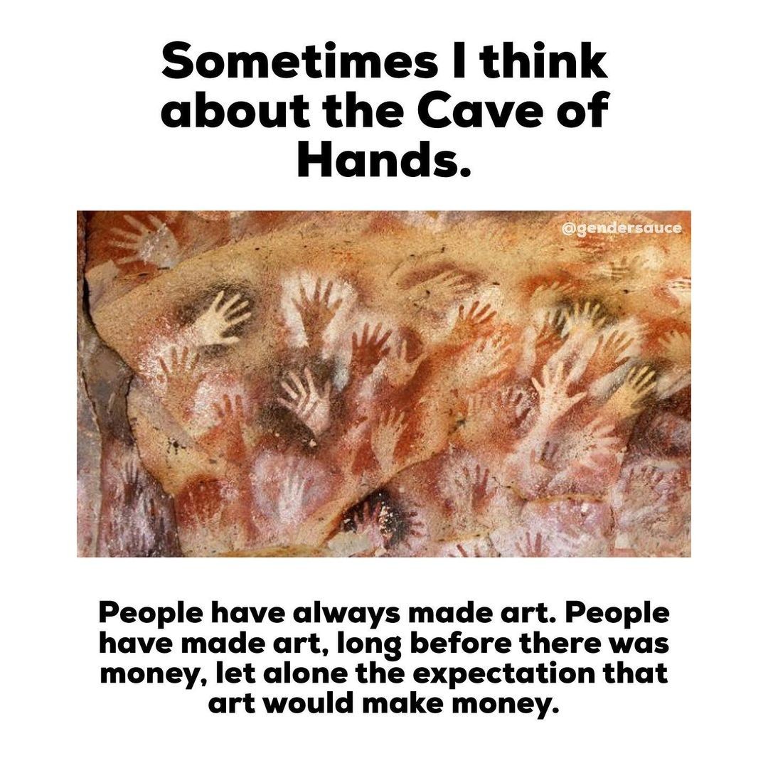 An IG thread on the cave of hands by @gendersauce
