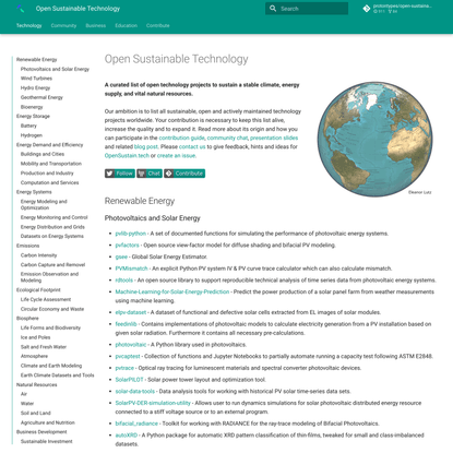 Open Sustainable Technology
