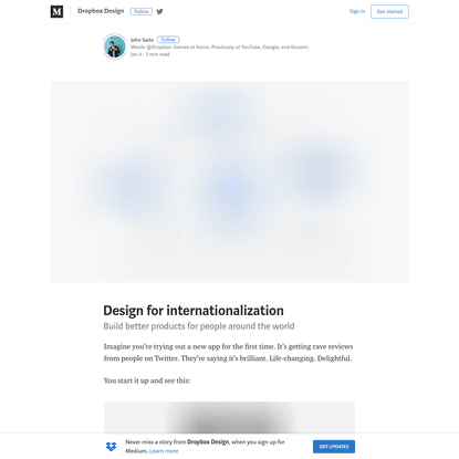 Design for internationalization - Dropbox Design - Medium