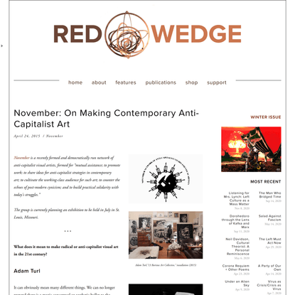 November: On Making Contemporary Anti-Capitalist Art — Red Wedge