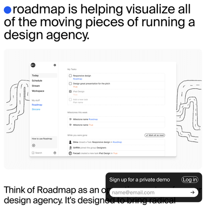 Roadmap — Sprint based project management for designers