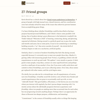 27: Friend groups