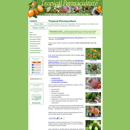 Tropical Permaculture Gardens: Growing Fruits And Vegetables The Easy Way