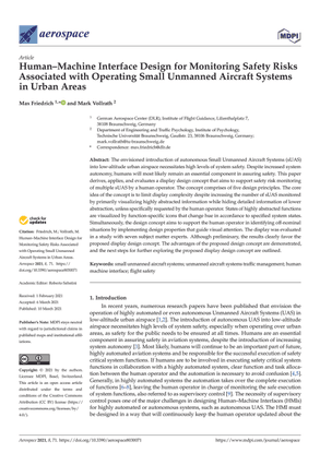 Human–Machine Interface Design for Monitoring Safety Risks Associated with Operating Small Unmanned Aircraft Systems in Urban Areas