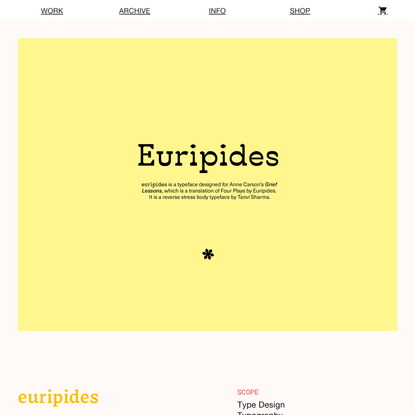 euripides — Tanvi