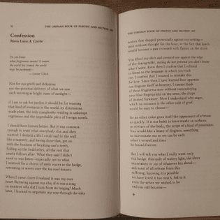 Cariño, Maria Luisa. "Confession." The Likhaan Book of Poetry and Fiction. 1997.
