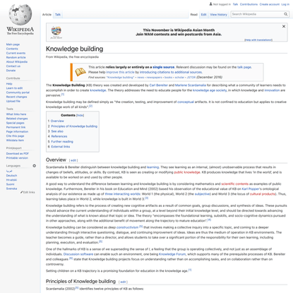 Knowledge building - Wikipedia