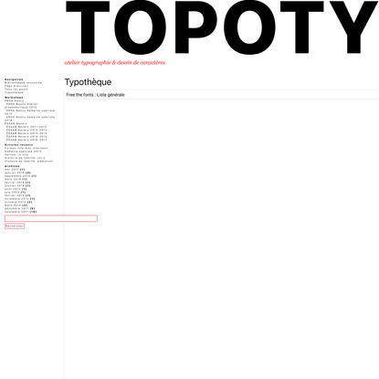 Typothèque | topotypo