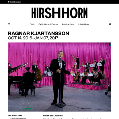 Ragnar Kjartansson - Hirshhorn Museum and Sculpture Garden | Smithsonian