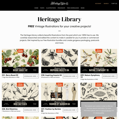 Heritage Library - Free Vintage Illustrations
