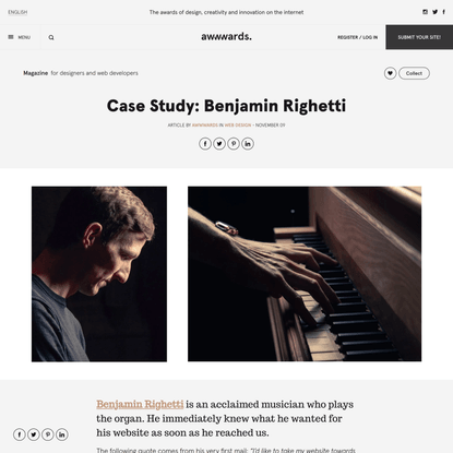 Case Study: Benjamin Righetti