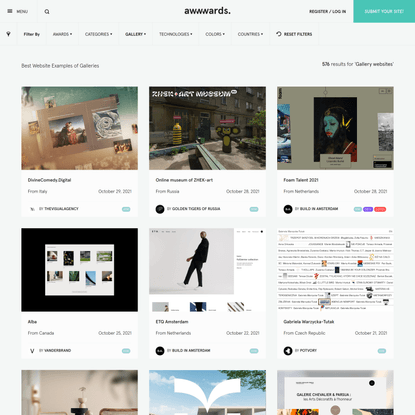 Best Gallery Websites | Web Design Inspiration
