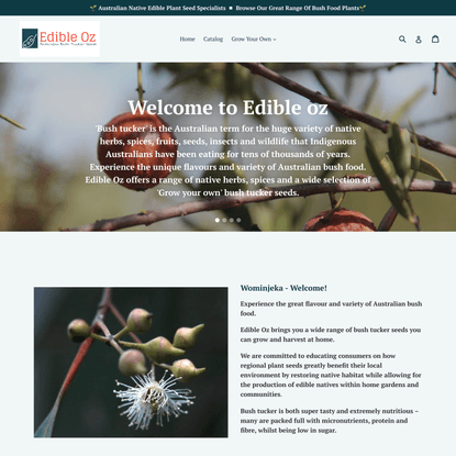 Edible Oz - Australian Bush Tucker Seeds