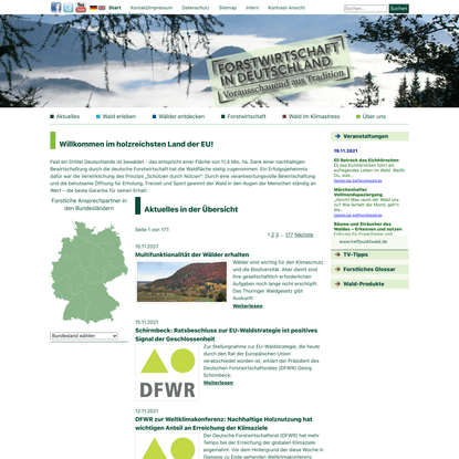 Start - Forstwirtschaft in Deutschland