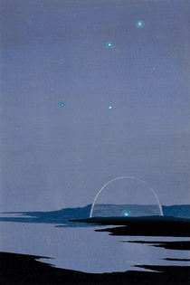 Stars, 1989 | Gennady Sergeevich Mironov (Russian, born 1961) Oil on cardboard, 14.2 × 9.5 cm