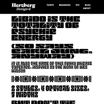 Libido — Herzberg Design Co