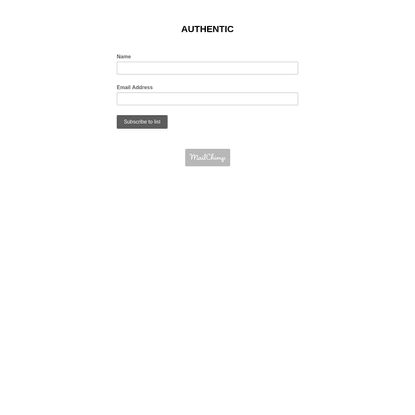 AUTHENTIC NEWSLETTER SUBSCRIPTION FORM