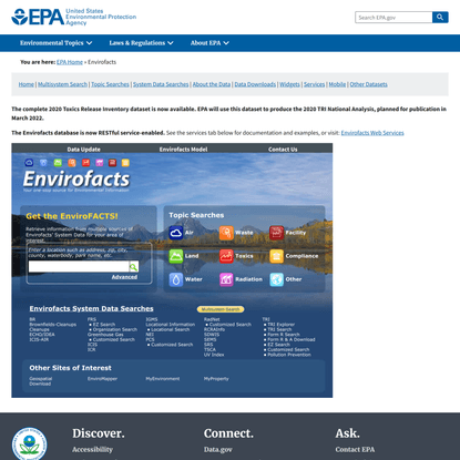 Envirofacts | US EPA