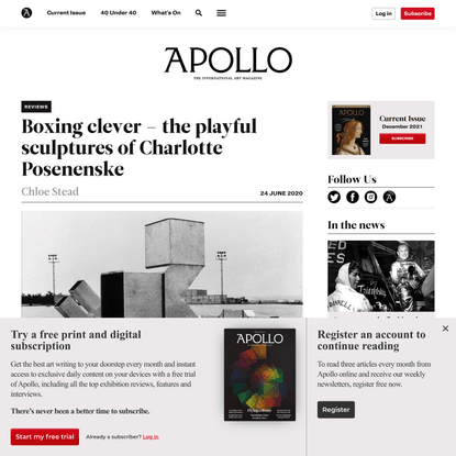 The sculptures of Charlotte Posenenske | Apollo Magazine